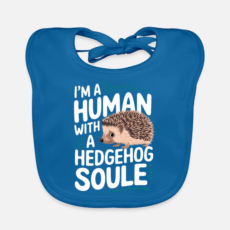 Hedgehog Spiny Animal Hedgehog Organic Baby Bibs