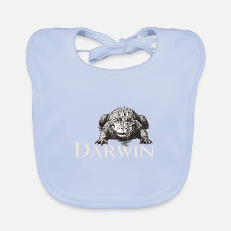 Darwin Aligator Organic Baby Bibs