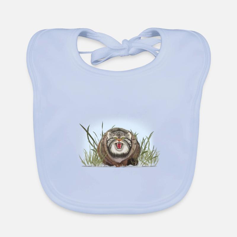 Manul n’aime pas caresser Bavoir bio Bébé