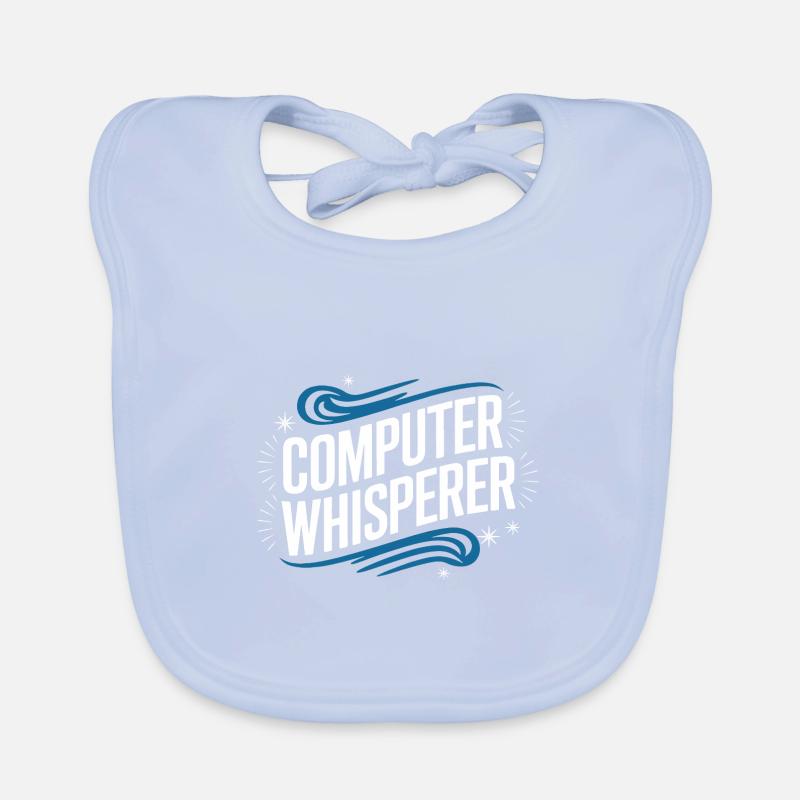 Technischer Support Computerfreak Nerd Baby Bio-Lätzchen