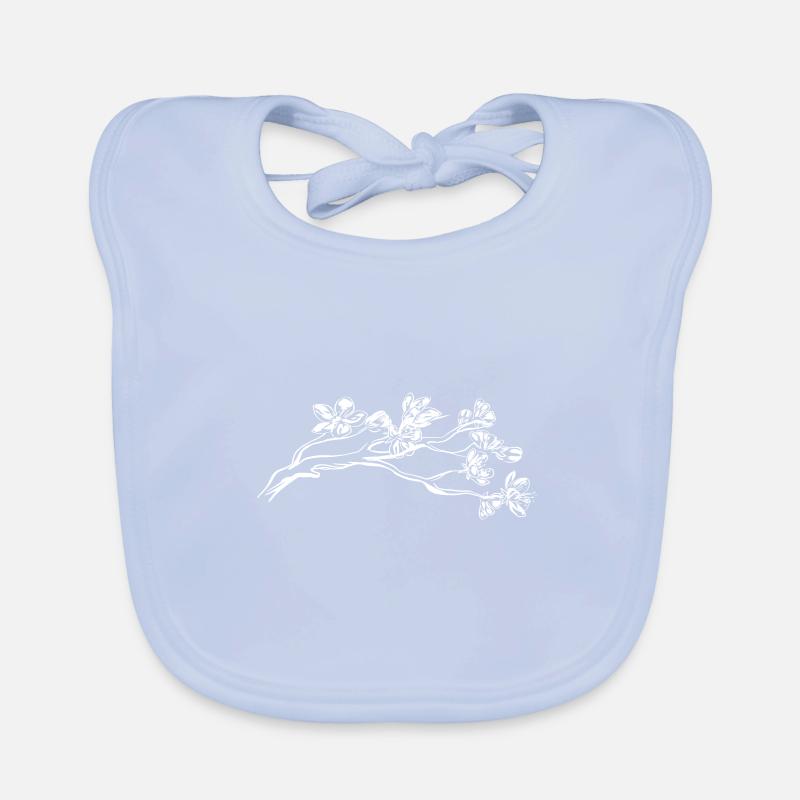 Cherry blossom Organic Baby Bibs