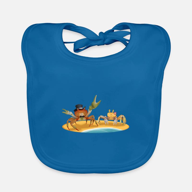 Crab with Girlfriend - Engagement Gift Organic Baby Bibs