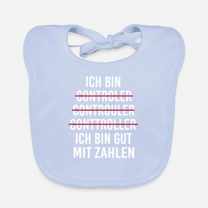 Ich bin Controller Beruf Fehler Buchstabieren Witz Baby Bio-Lätzchen
