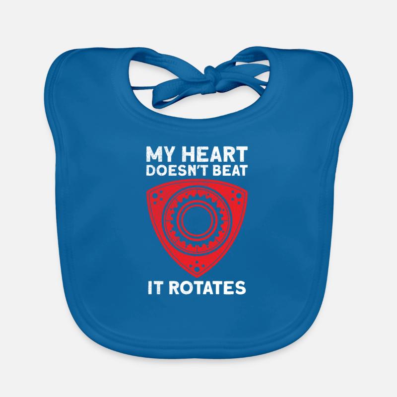 Rotary Wankel Motor Torque Car Engineering Tuning Organic Baby Bibs
