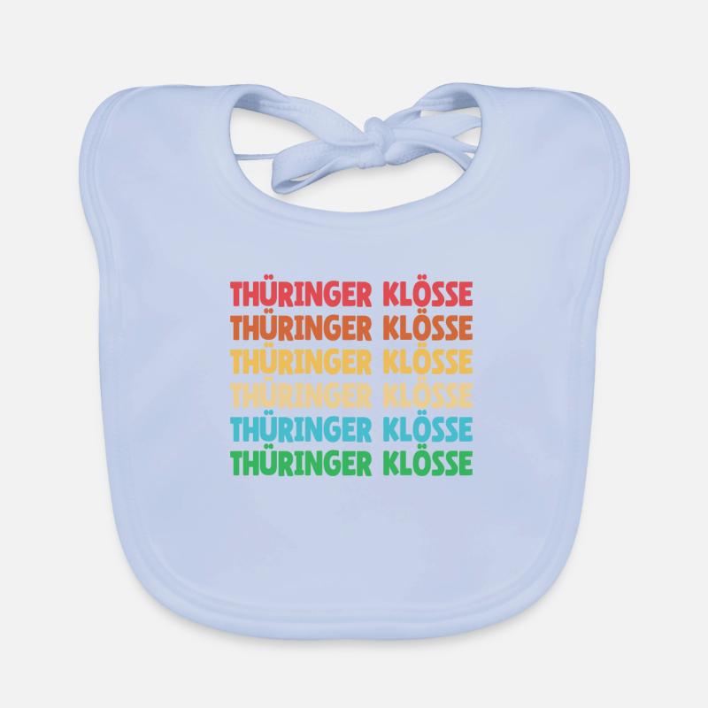 German food, dumplings, Thuringia, dialect, dialect Organic Baby Bibs