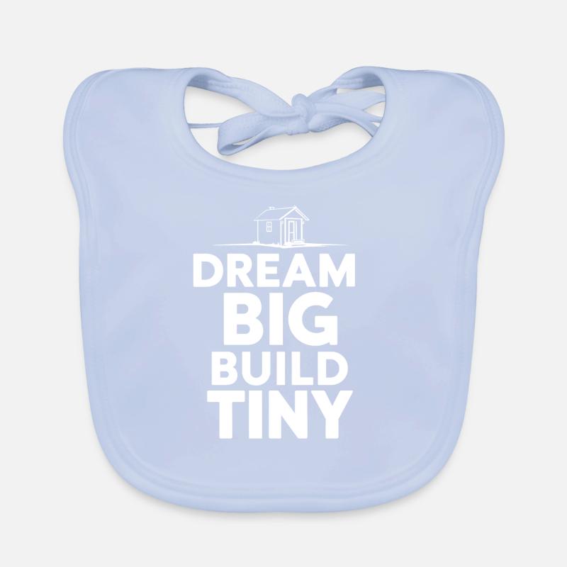 Tiny House Builder Lustiger Spruch Eigenheim Baby Bio-Lätzchen