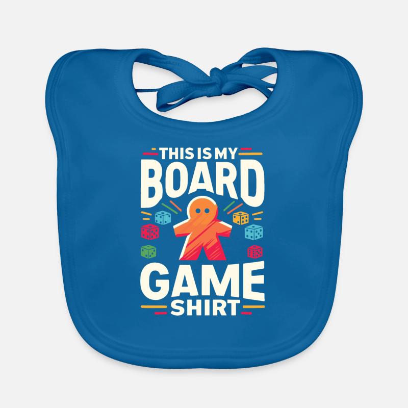 Board Game Geeks funny saying Board Game Organic Baby Bibs