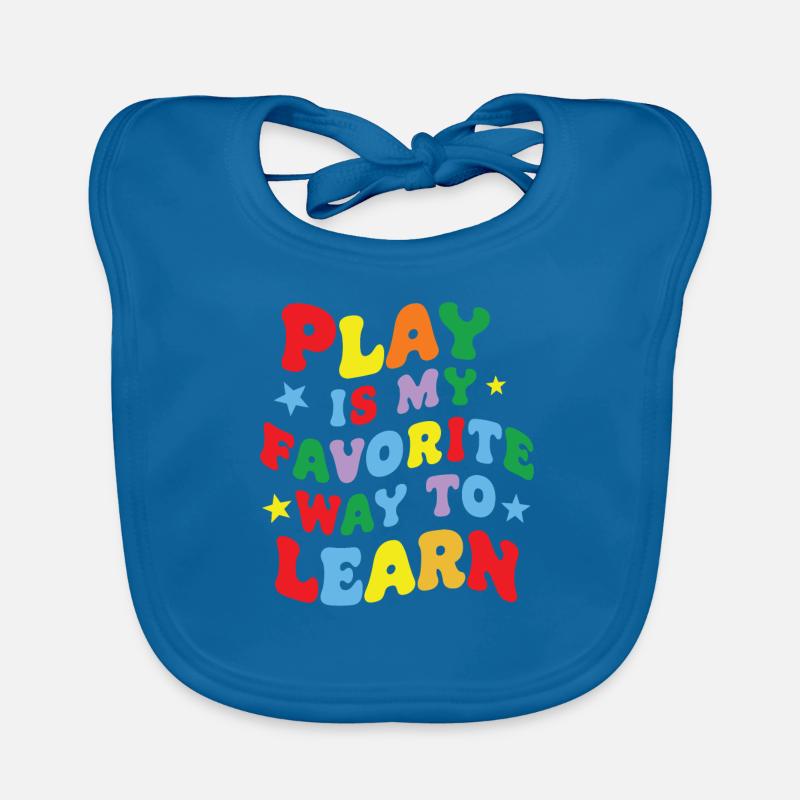 Le jeu amusant est ma façon préférée d’apprendre le pae de professeur Bavoir bio Bébé