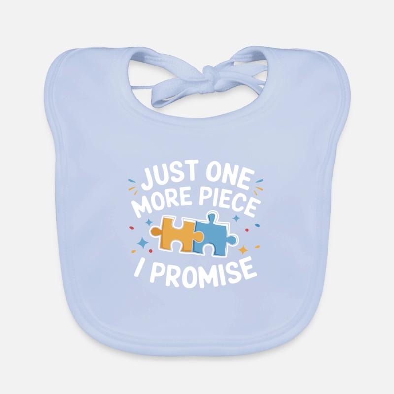 Nur noch ein Teil, ich verspreche ein lustiges Puzzle Baby Bio-Lätzchen