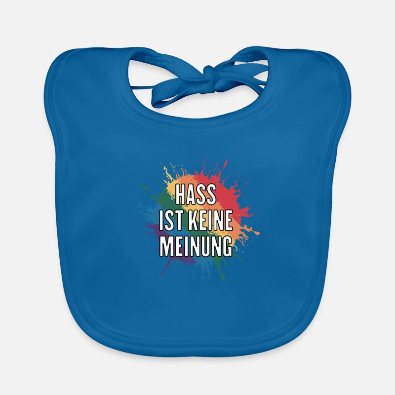 Hate is not an opinion Statement against the right Organic Baby Bibs