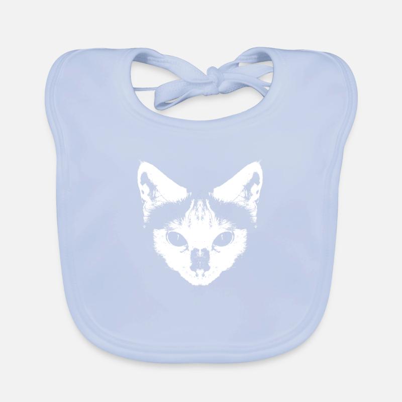 Cat Tattoo Pets Cats Gift Organic Baby Bibs