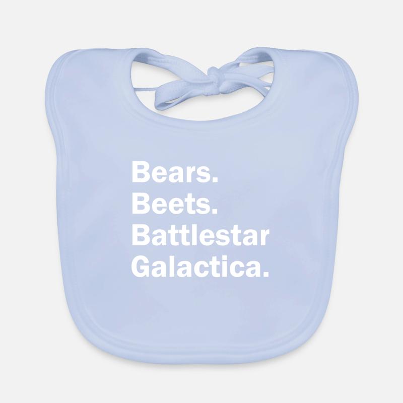 Bears Beets Battlestar Galactica | The Office Organic Baby Bibs