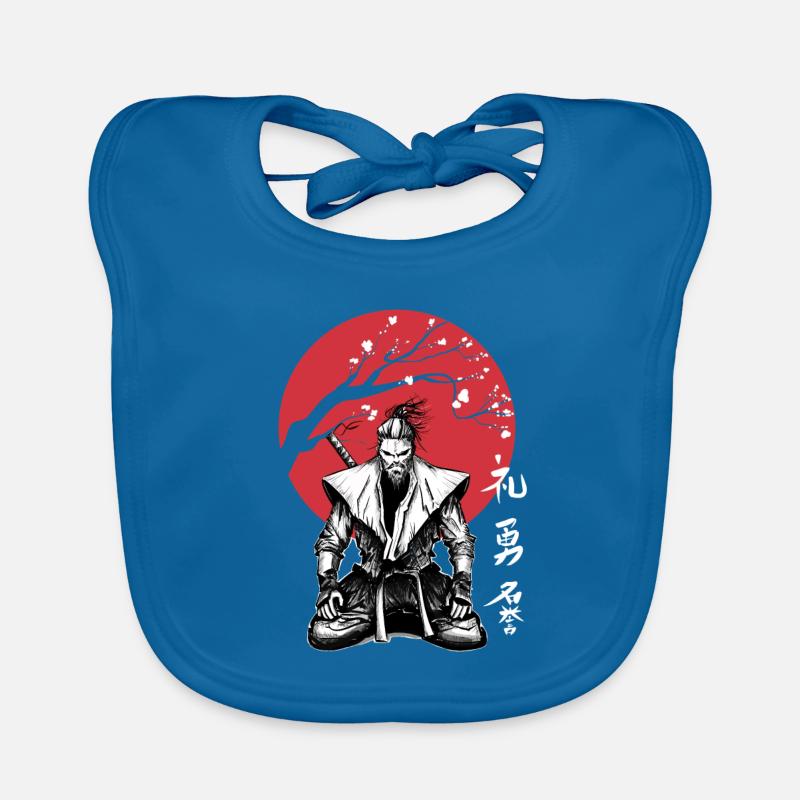 Samurai Bushido Ronin Ninja Respect Honor Courage Bavoir bio Bébé
