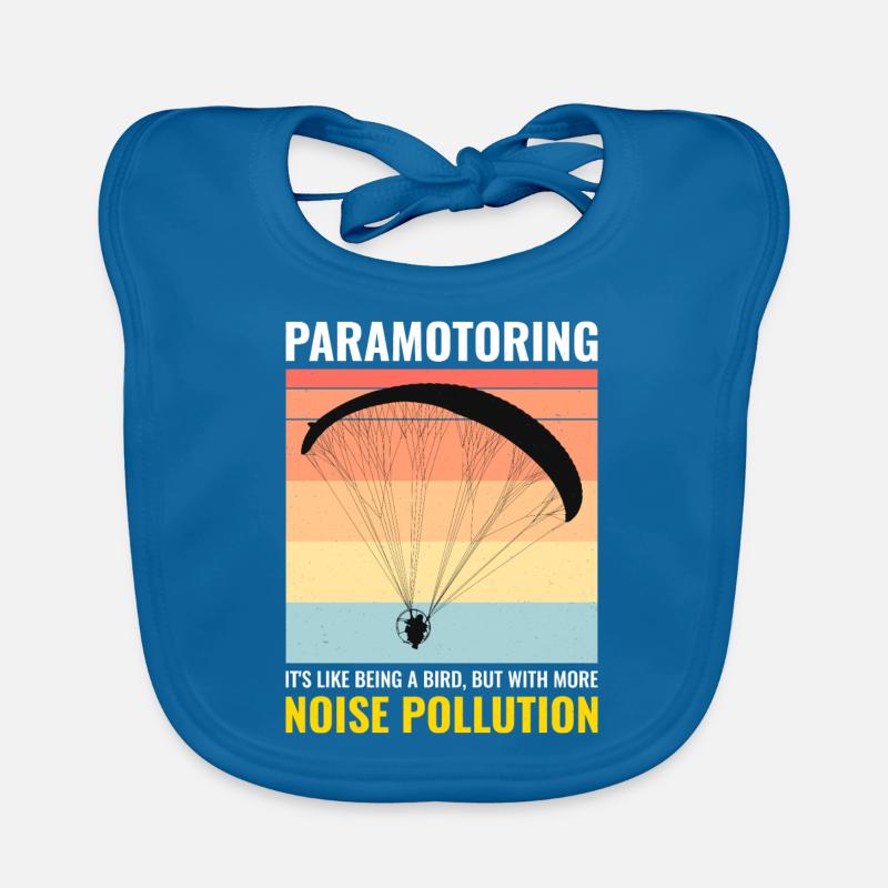 Pilote de paramoteur Paramoteur Parapente motorisé Bavoir bio Bébé