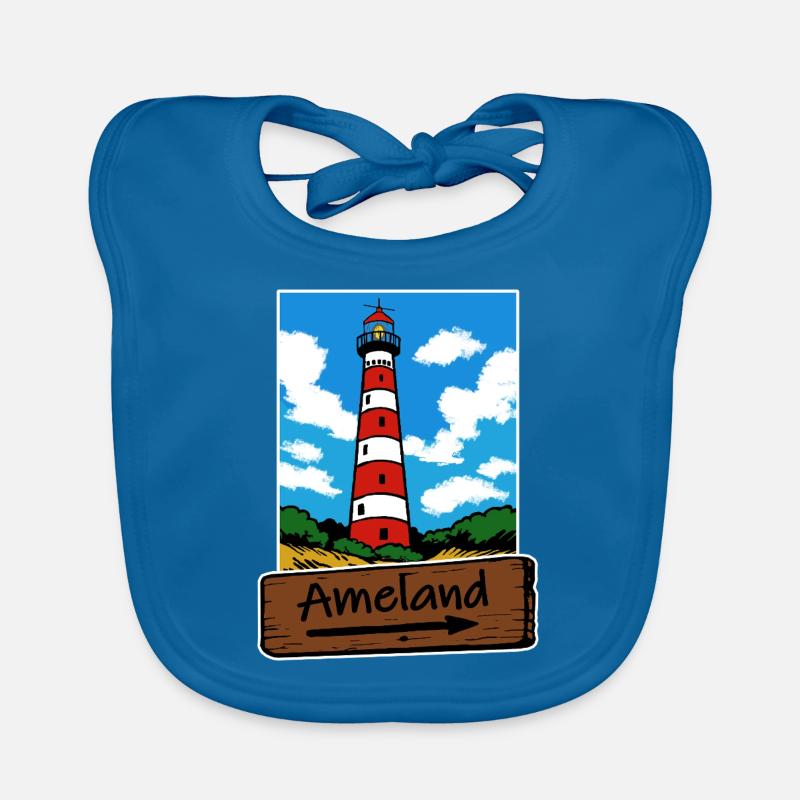 Vacances à Ameland Lighthouse Bavoir bio Bébé