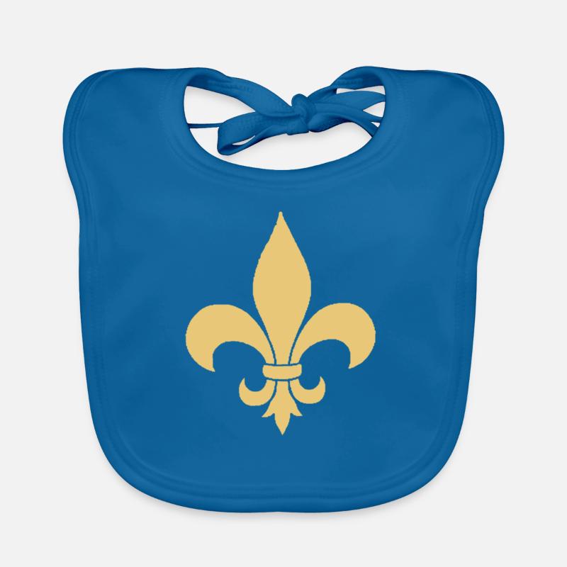 Fleur de lis Bavoir bio Bébé