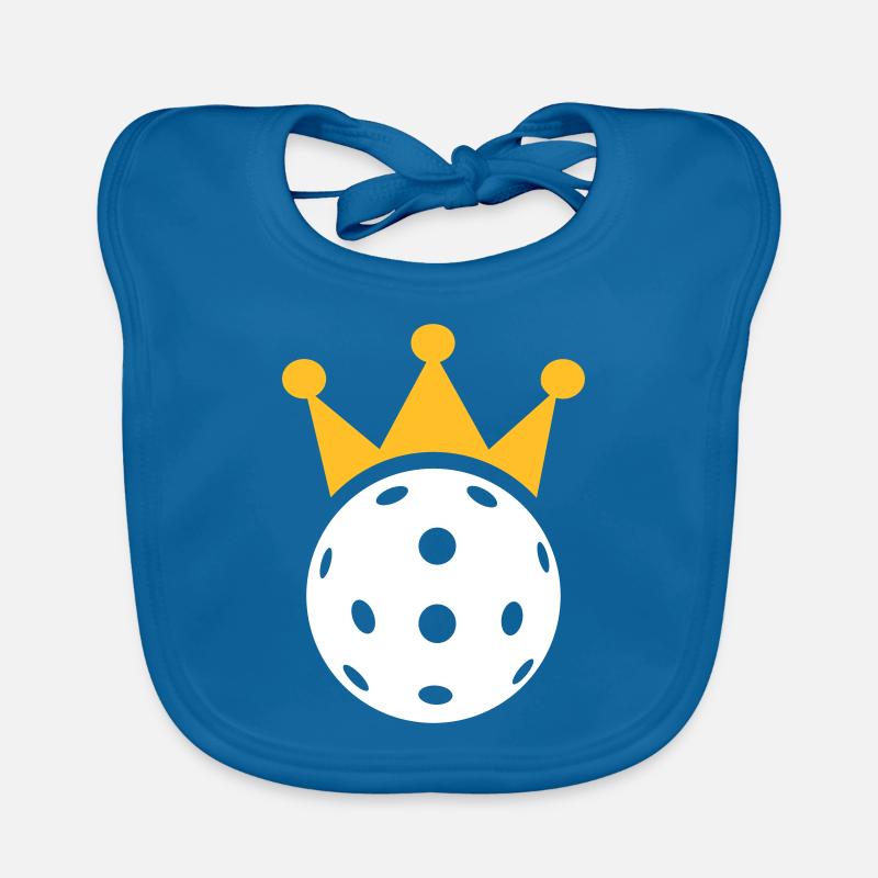 Pickleball - Baby Bio-Lätzchen - Pfauenblau