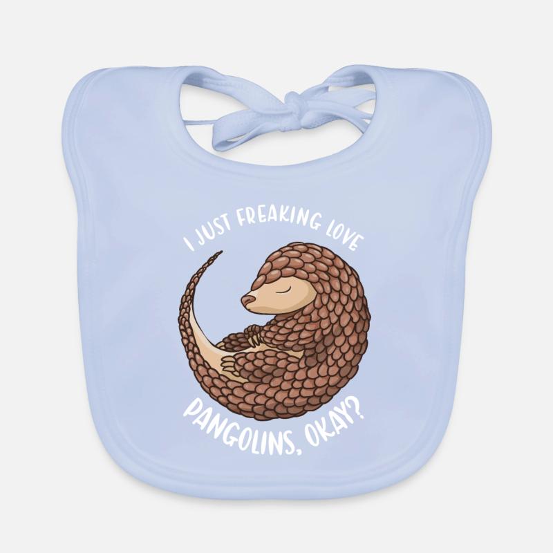 Juste vraiment freaking Amour Pangolins d’accord? Pangolin Bavoir bio Bébé