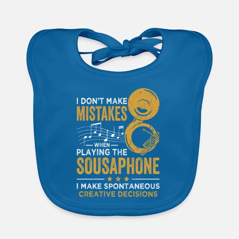 Sousaphone Player Don't Make Mistakes Brass Band Organic Baby Bibs
