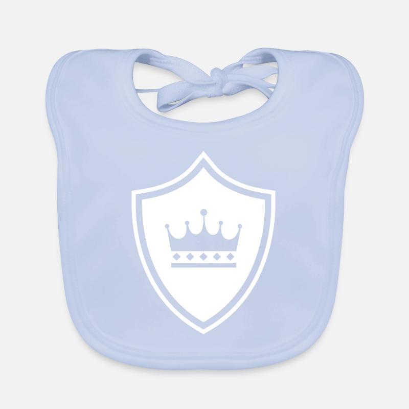 Krone Wappen Baby Bio-Lätzchen