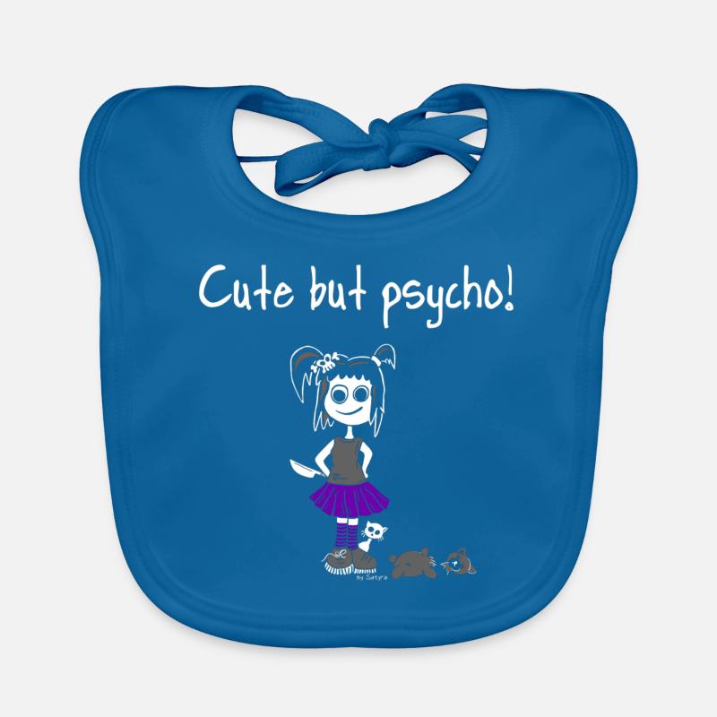 Chemise - Mignon mais psycho! Doux Girly Teddy Gothique Bavoir bio Bébé
