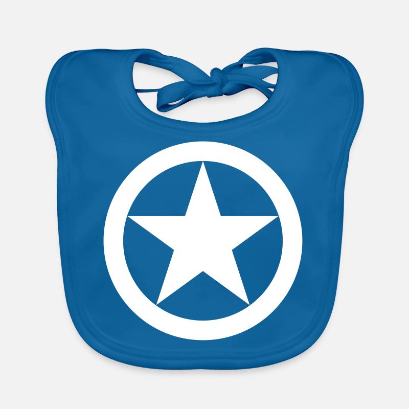 AVM STAR BLANC BLANC SANS COUPURE v001 Bavoir bio Bébé