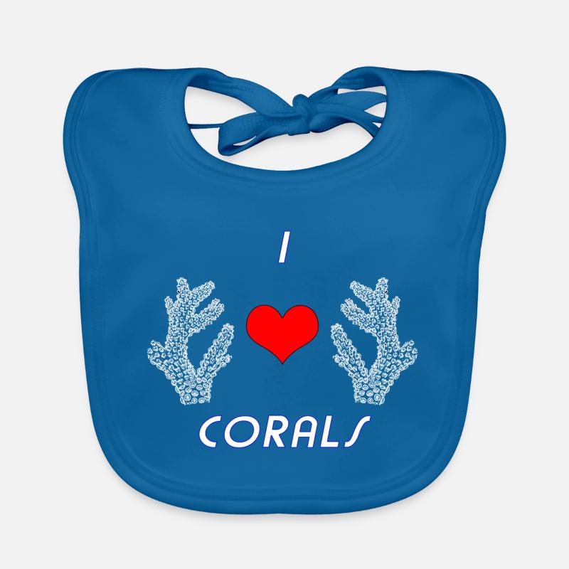 J'aime les coraux / J'aime les coraux Bavoir bio Bébé