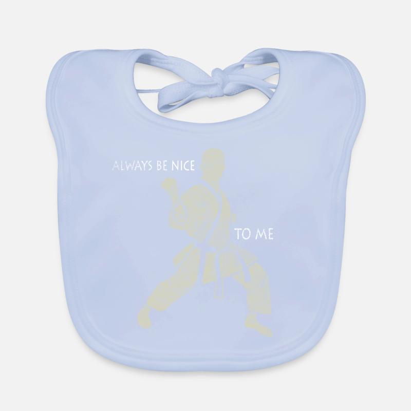 karate player Organic Baby Bibs