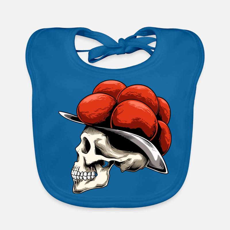 Bollenhut Skull Black Forest for a Organic Baby Bibs