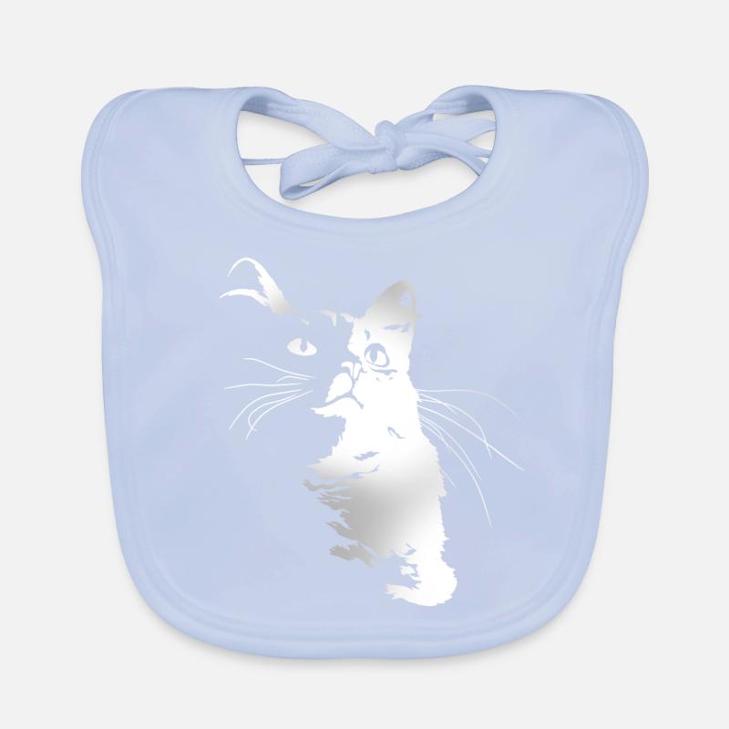 Cat Organic Baby Bibs