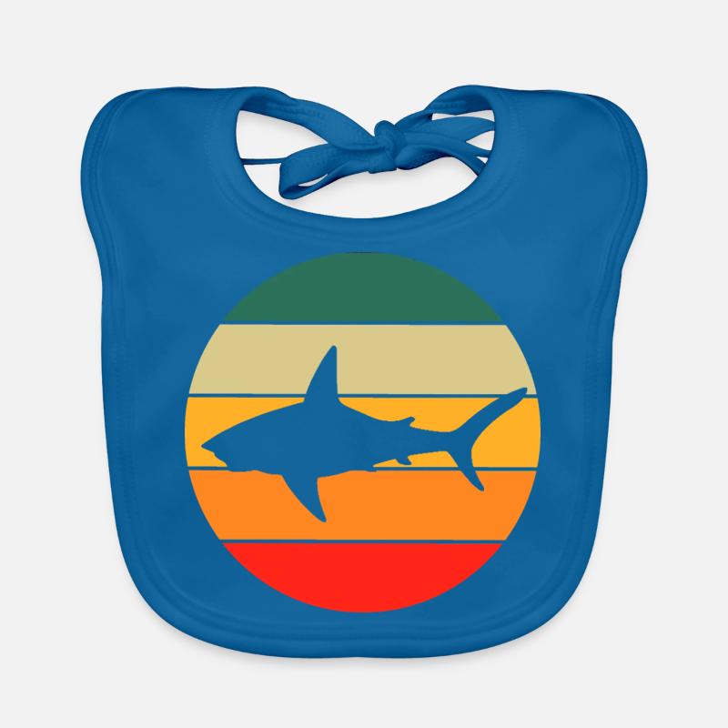 Requin rétro Bavoir bio Bébé
