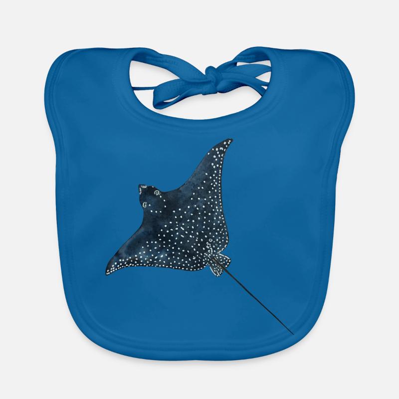 Rays Eagle Rays Stingrays Reef Diving Organic Baby Bibs
