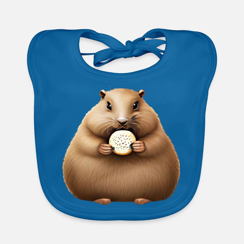 Groundhog mit Cracker Baby Bio-Lätzchen