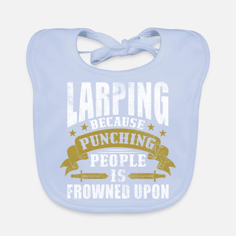 Larping parce que frapper les gens est mal vu Bavoir bio Bébé