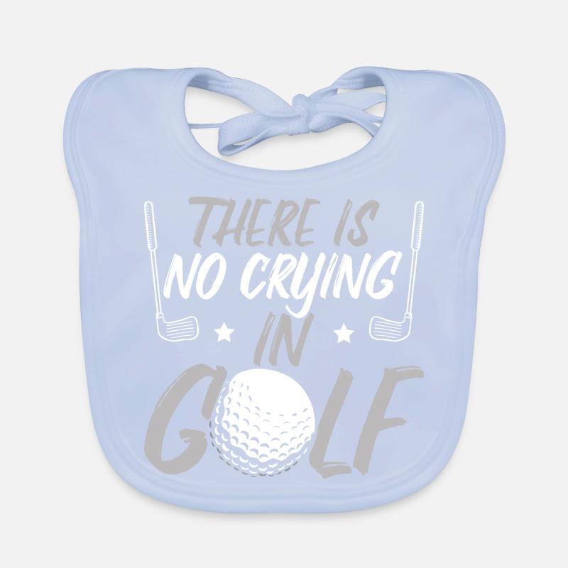 Beim Golf wird nicht geweint Baby Bio-Lätzchen