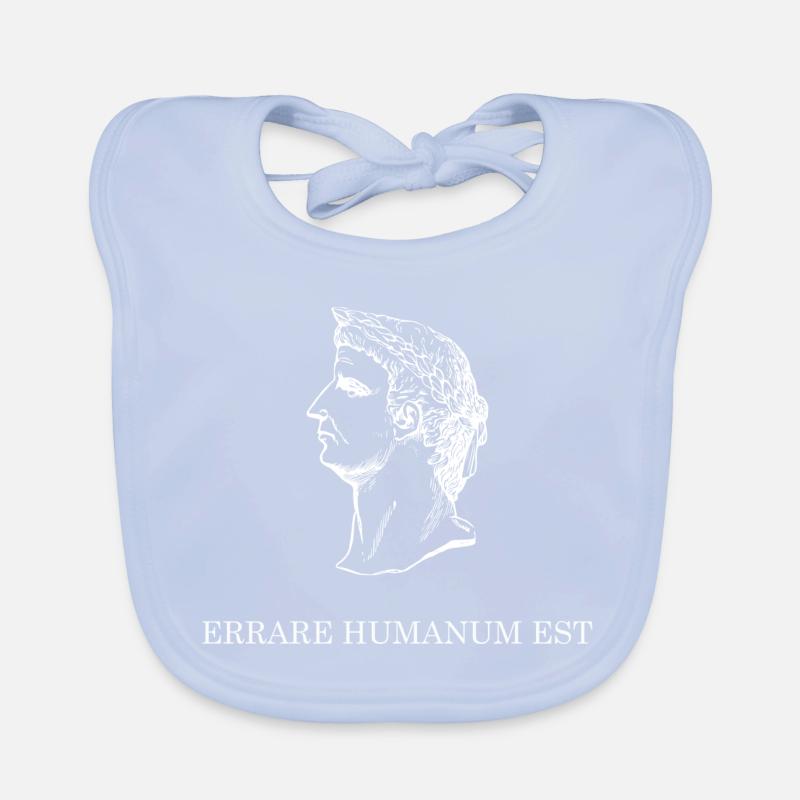 to err is human white Organic Baby Bibs