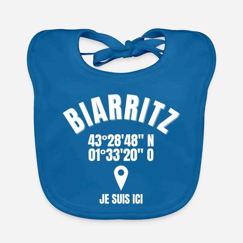 Biarritz, Basque, Basque Country Organic Baby Bibs