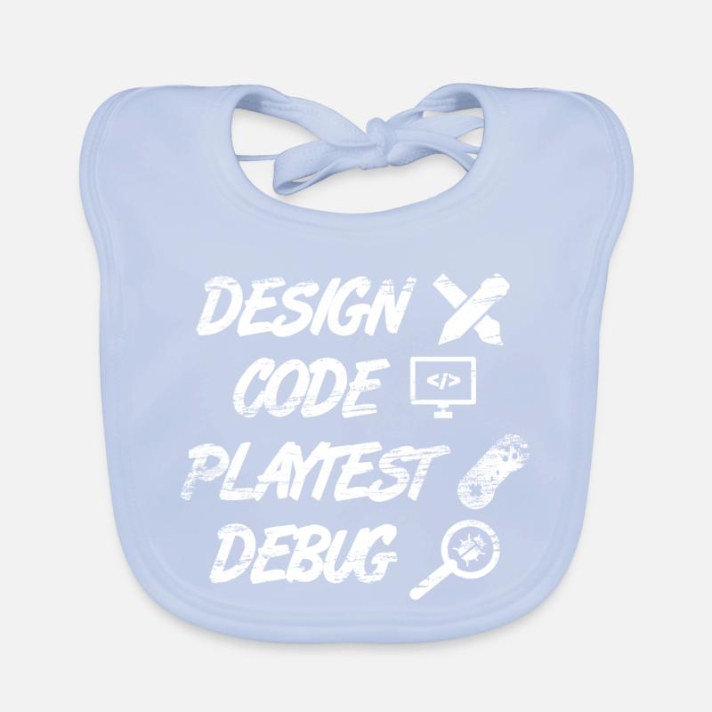 Game Programming Organic Baby Bibs