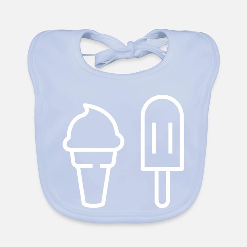 Ich will Eis Baby Bio-Lätzchen