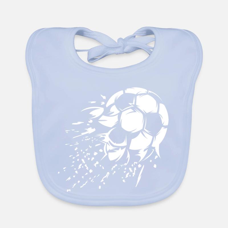 Fußball Schuss Explosion Illustration Team Logo Baby Bio-Lätzchen