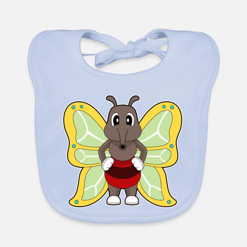 Butterfly Mosquito Organic Baby Bibs