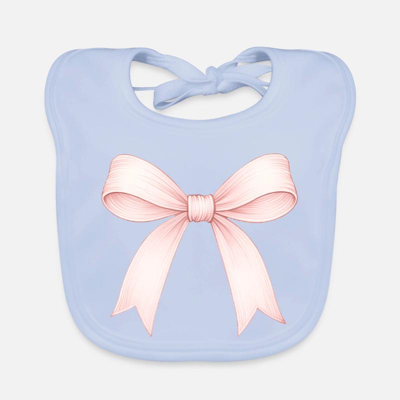cute bow Organic Baby Bibs