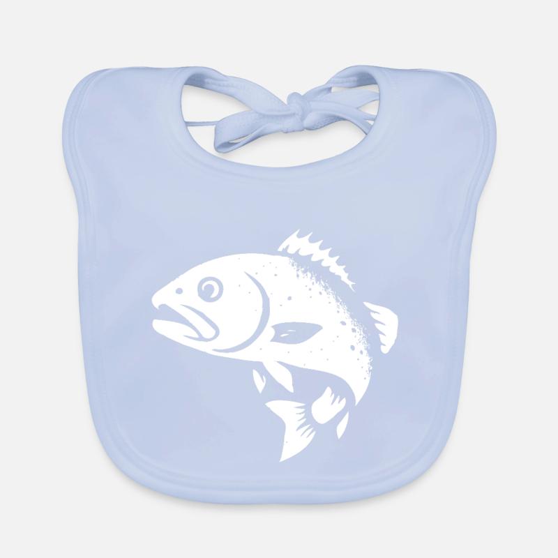 Zander und Barsch Baby Bio-Lätzchen