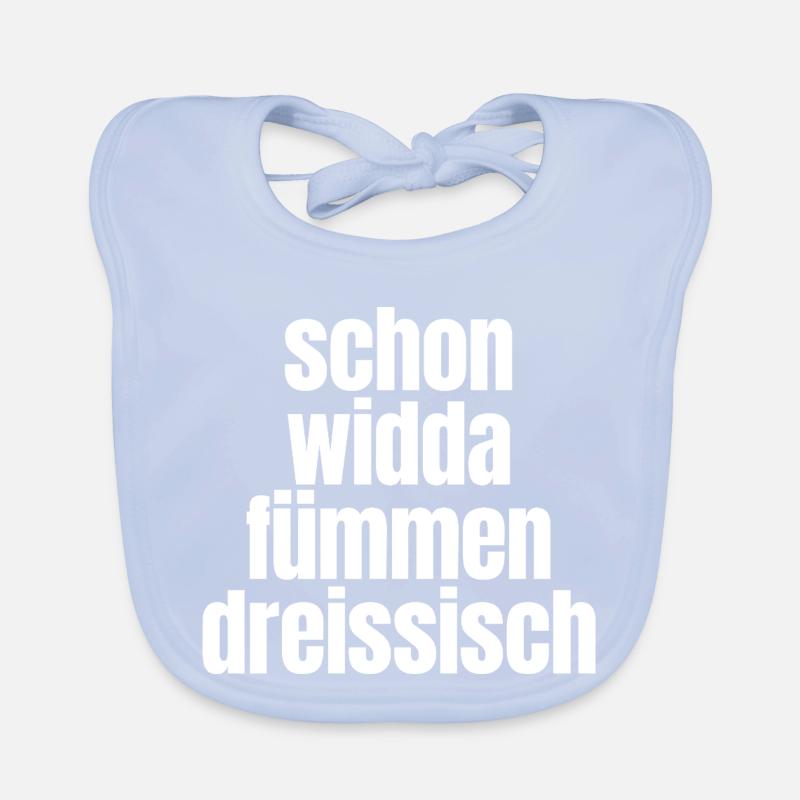 Schon Widda Fümmen Dreissisch 50. Geburtstag Baby Bio-Lätzchen