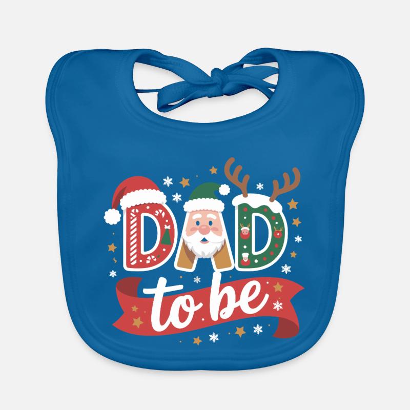 Dad to Be Weihnachtsdesign Baby Bio-Lätzchen