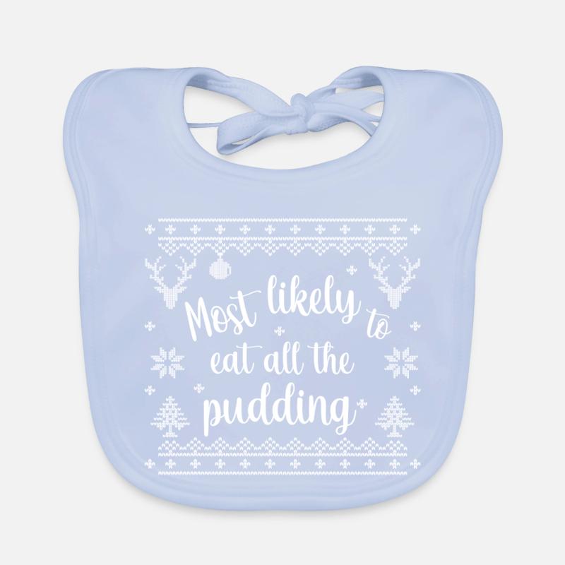 Most likely to eat all the pudding Baby Bio-Lätzchen
