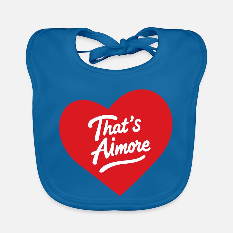 « C’est Aimore » jeu de mots avec cœur Bavoir bio Bébé