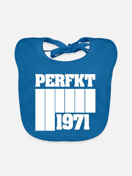 1971 - Baby Bio-Lätzchen - Pfauenblau