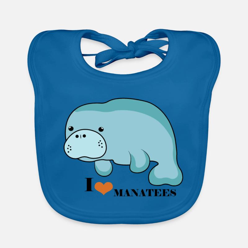Manatee Love Baby Bio-Lätzchen