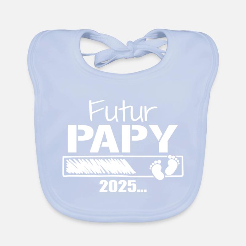 Zukünftiger Opa 2025 Geschenk, der bald Opa sein wird Baby Bio-Lätzchen